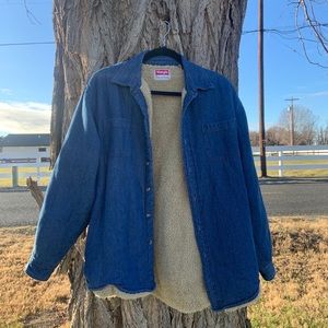 Sherpa Lined Denim Shirt